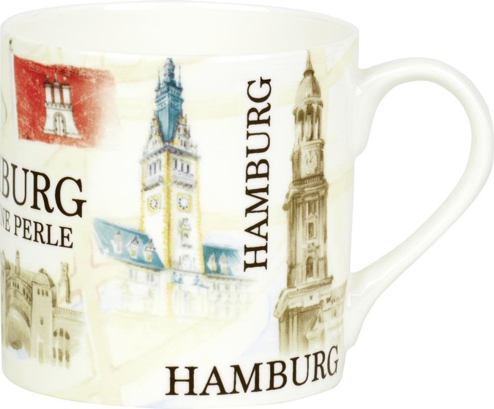Stadt Hamburg, Bone China Becher, IHR Ideal Home Range